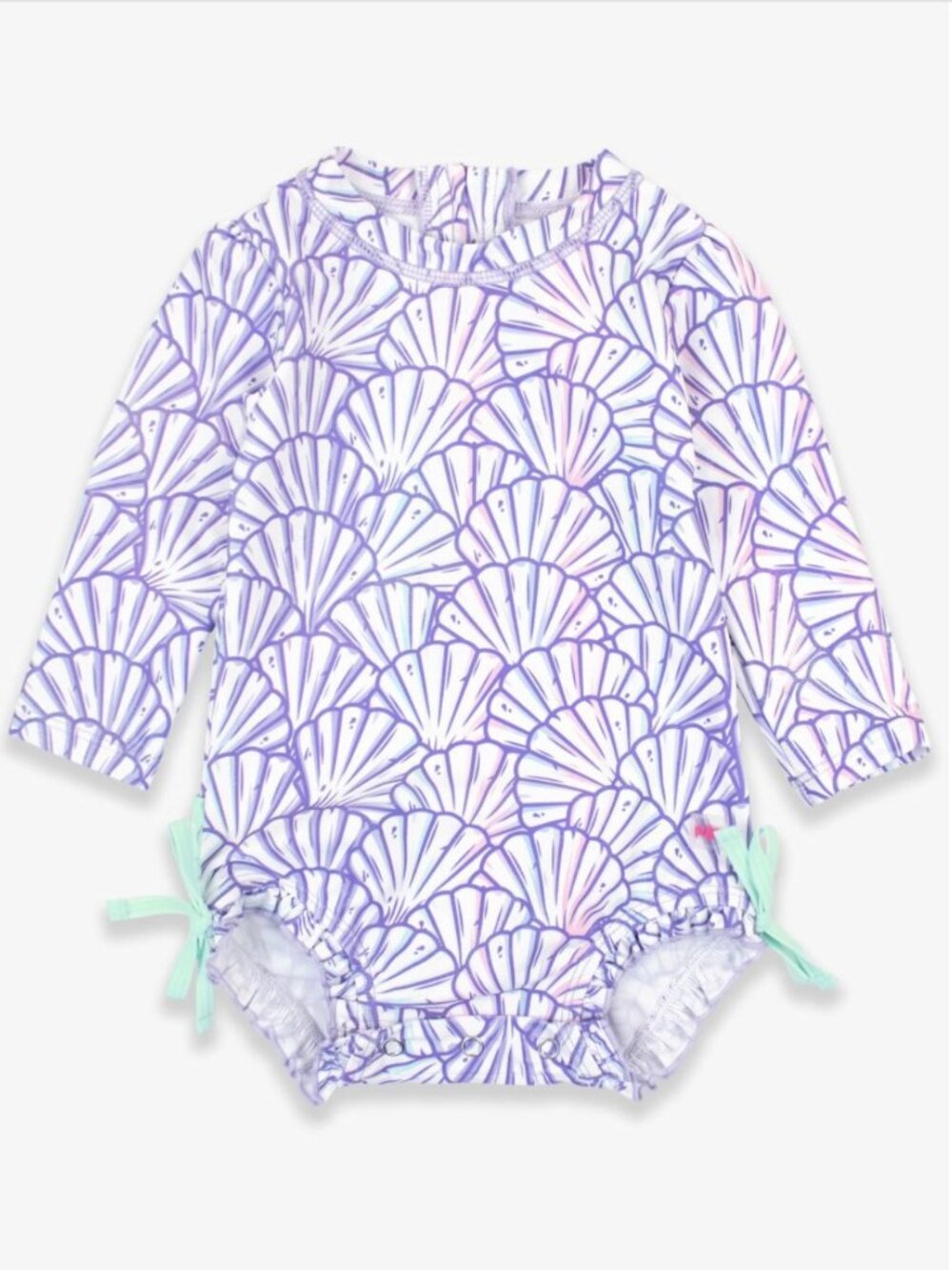 NWT RuffleButts Long Sleeve One Piece Swim Suit (Magical Mermaid)